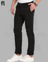 Black Cotton Imported Stuff Pant Smart Fit